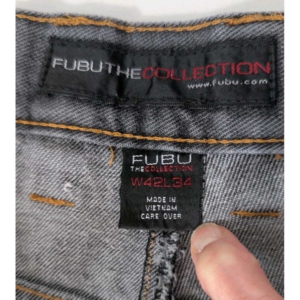 42x26  Fubu Baggy Carpenter Jeans Y2K 2000s Hip Hop Skater Streetwear Denim - Picture 6 of 16